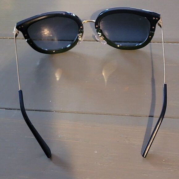 Tory Burch Blue Green Split Lens Cat Eye Shape Split Frame Sunglasses Wo…